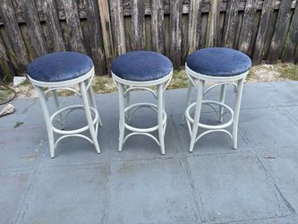 3 Stools 26”H in Good Condition $30 Firm on Price