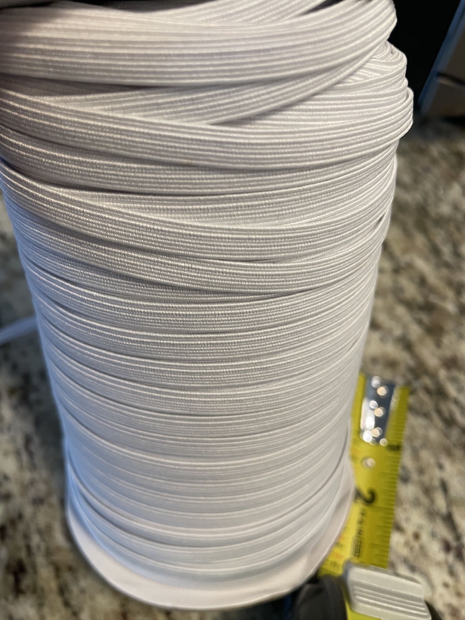 Elastic 1/4" Wide Large Roll For clothes Multiple Purposes