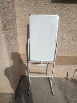 Large Standing Magnetic Whiteboard with Stand (39" x 23")