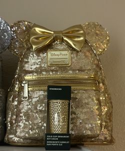 Disney Parks Gold Sequin Loungefly 💛✨