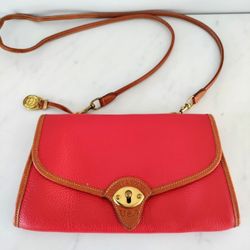 ✨VINTAGE RED DOONEY & BOURKE SADDLE-UP, CALVARY TROOPER CROSSBODY CHERRY RED✨