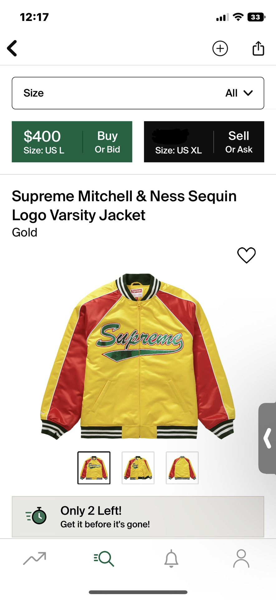 Supreme X Mitchel & Ness Varsity Jacket