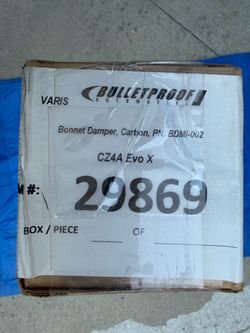 Evo X CZ4A Varis Carbon Bonnet Damper Set