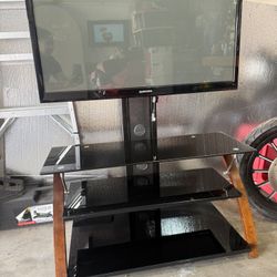 TV Stand with Samsung TV 