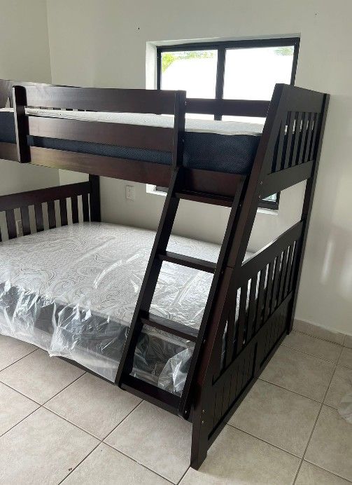 Twin Over FULL BUNK BED WOODEN BUNK BED TWIN FULL LITERA CAMAROTE 