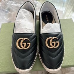 New-Gucci Double G Espadrille  (size 35)