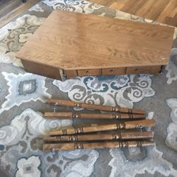 Desk and book shelf
