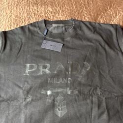 New Black Prada Shirt Men Size Large 