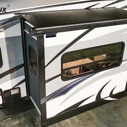 SALE! New Awnlux Black Modular Slide Topper Awning Slide Out Protection for RVs, Travel Trailers, 5th Wheels, and Motorhomes -6'6" (6'1" Fabric)