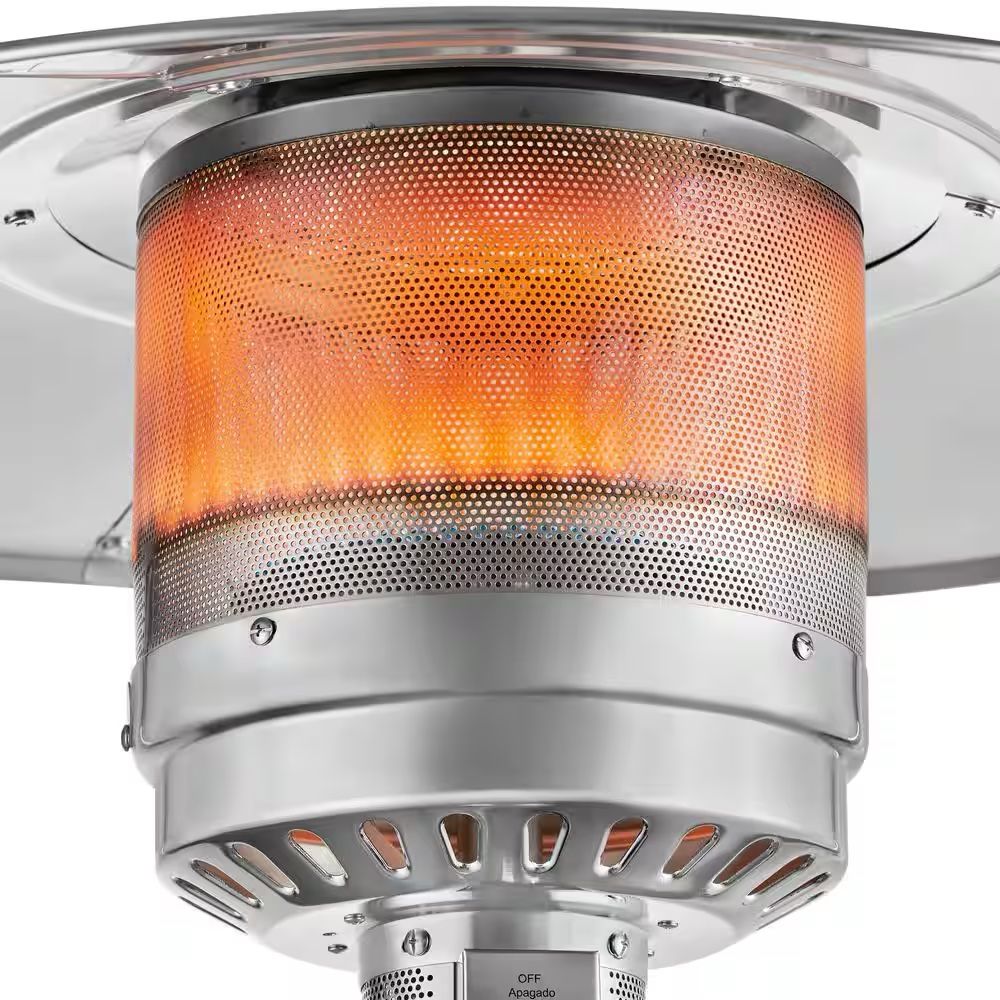 Hampton Bay 48000 BTU Stainless Steel Propane Standing Patio