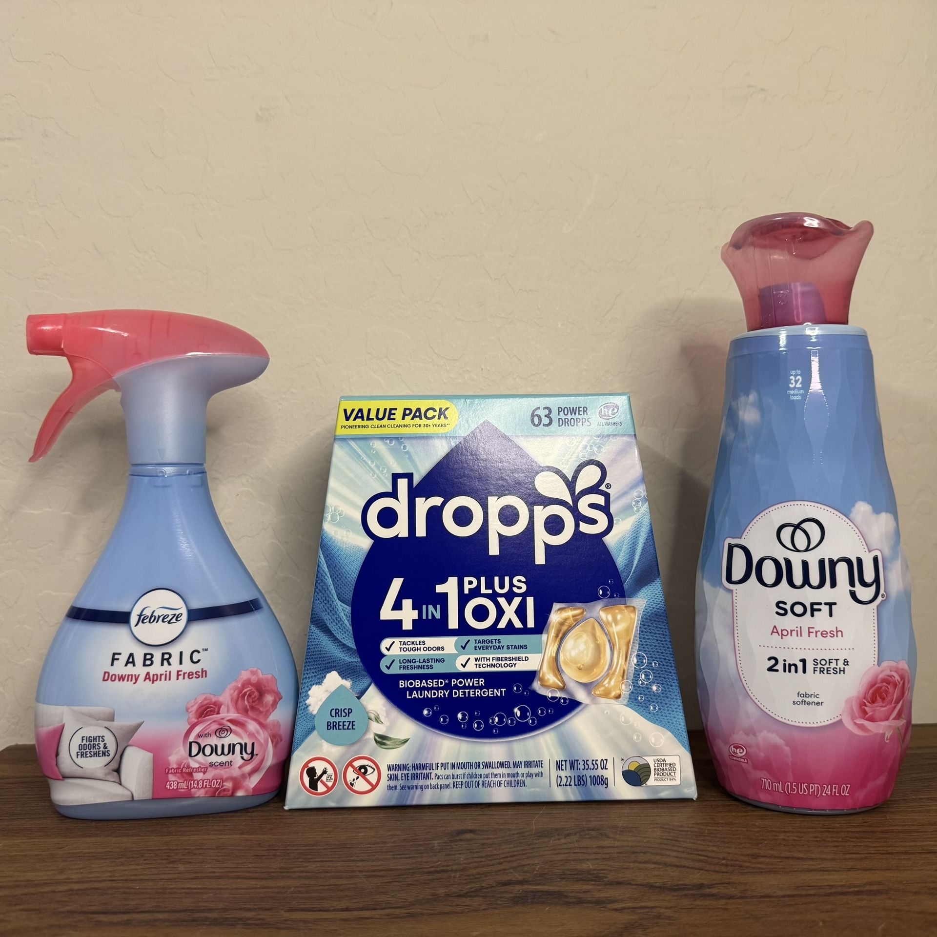Dropps Downy Laundry Detergent Pod Bundle