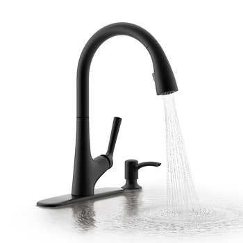 Kohler Malleco Touchless Pull-down Kitchen Faucet with Soap Dispenser $249.99