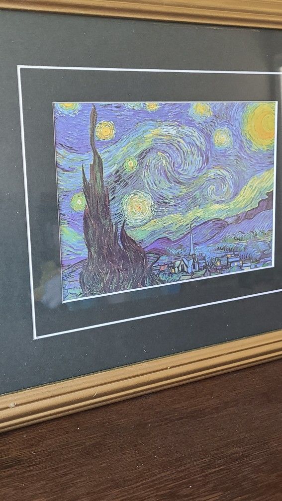 Framed Print Of Van Gogh Starry Night