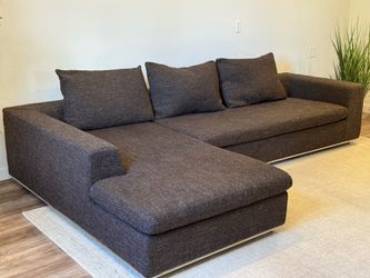Crate and barrel duck down sectional couch delivery available