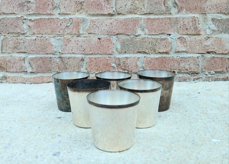 Vintage Newport Silverplate Short Tumblers