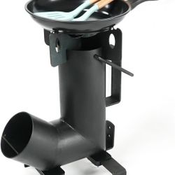 Wood Burning Rocket Stove, Camping Rocket Stove for Outdoor