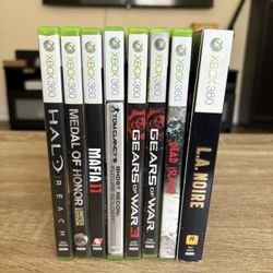 8 XBOX 360 Games Bundle 