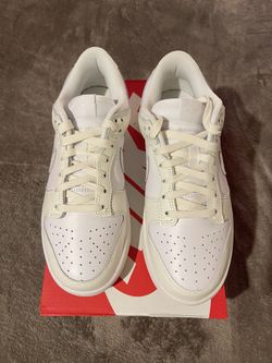 Nike Dunk Low Woman, Sail White. Size 6.5 Woman. 