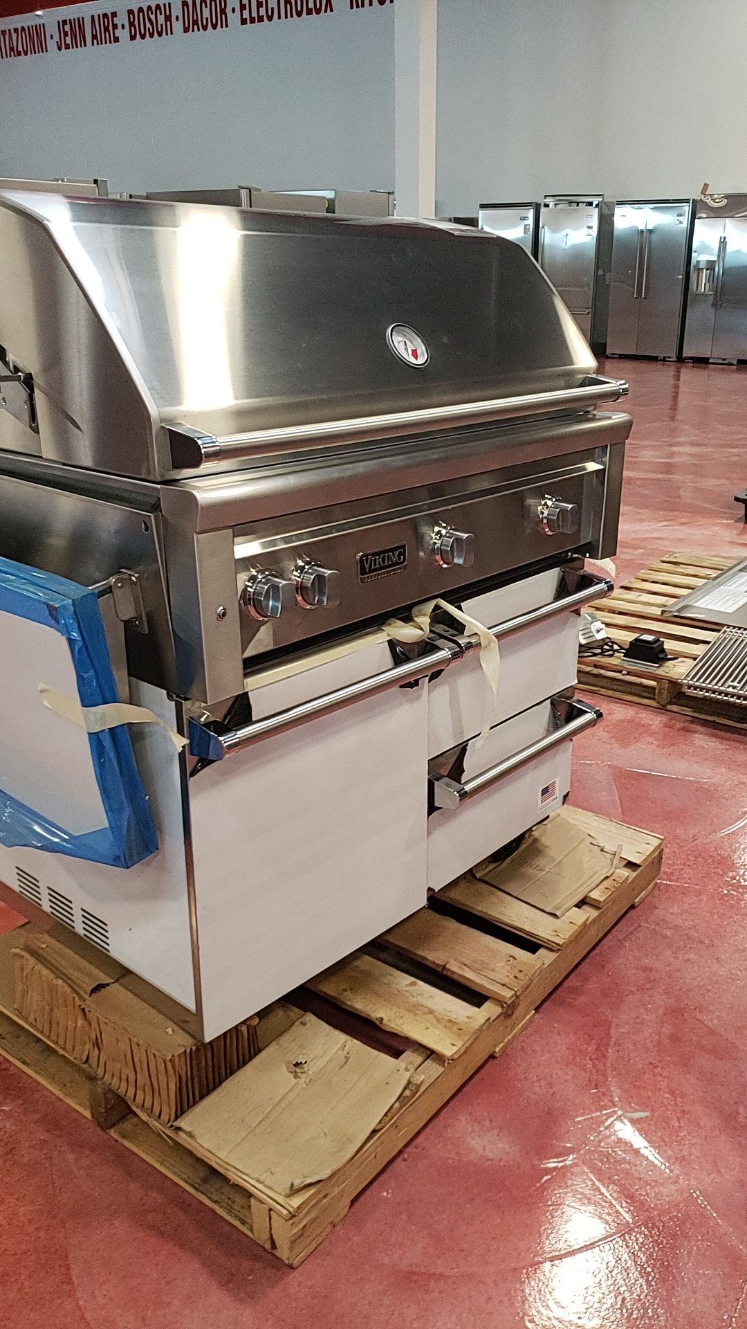 Viking Outdoor Grill and Cart (Sold together or Separately) for Sale in