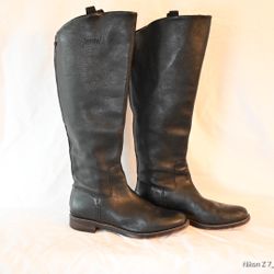 Franco Sarto Leather Riding Boots Size W9.5