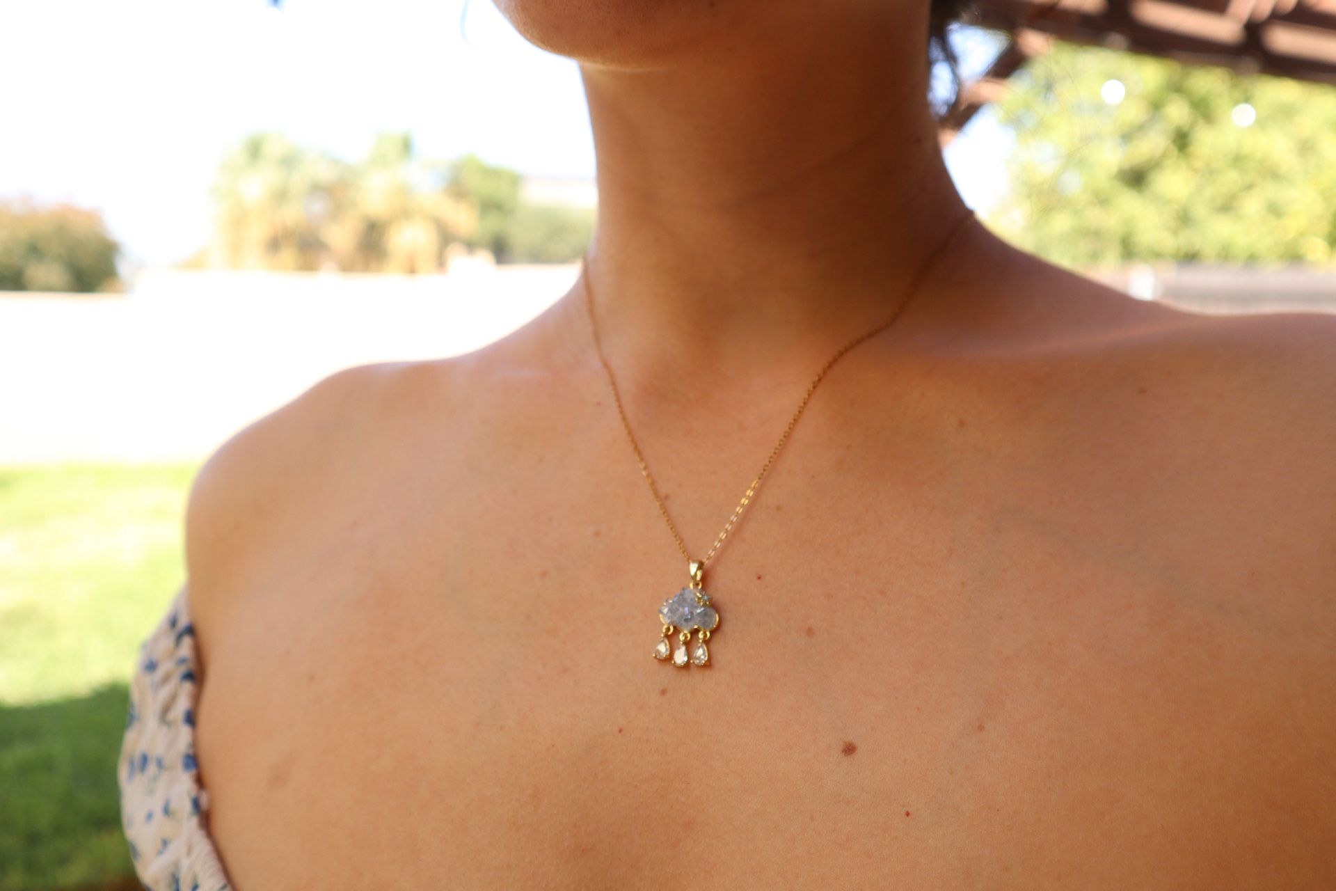 Raining Cloud Necklace (Magnetic)