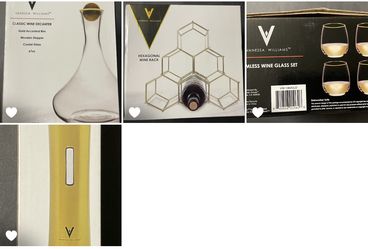 4PC Vanessa Williams Wine set - New