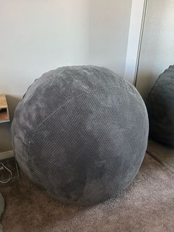 Large Gray Bean Bag Chair