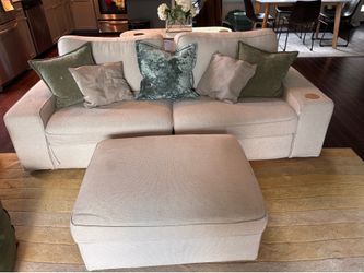 Custom color details below! IKEA Kivik 3 Seater Sofa & Matching Ottoman