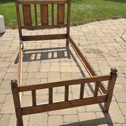Solid Wood Twin Size Bed Frame