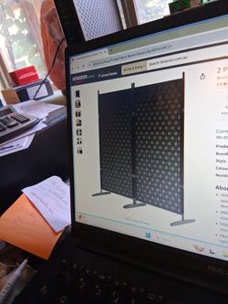 Room Divider. 2 Panel, NEW