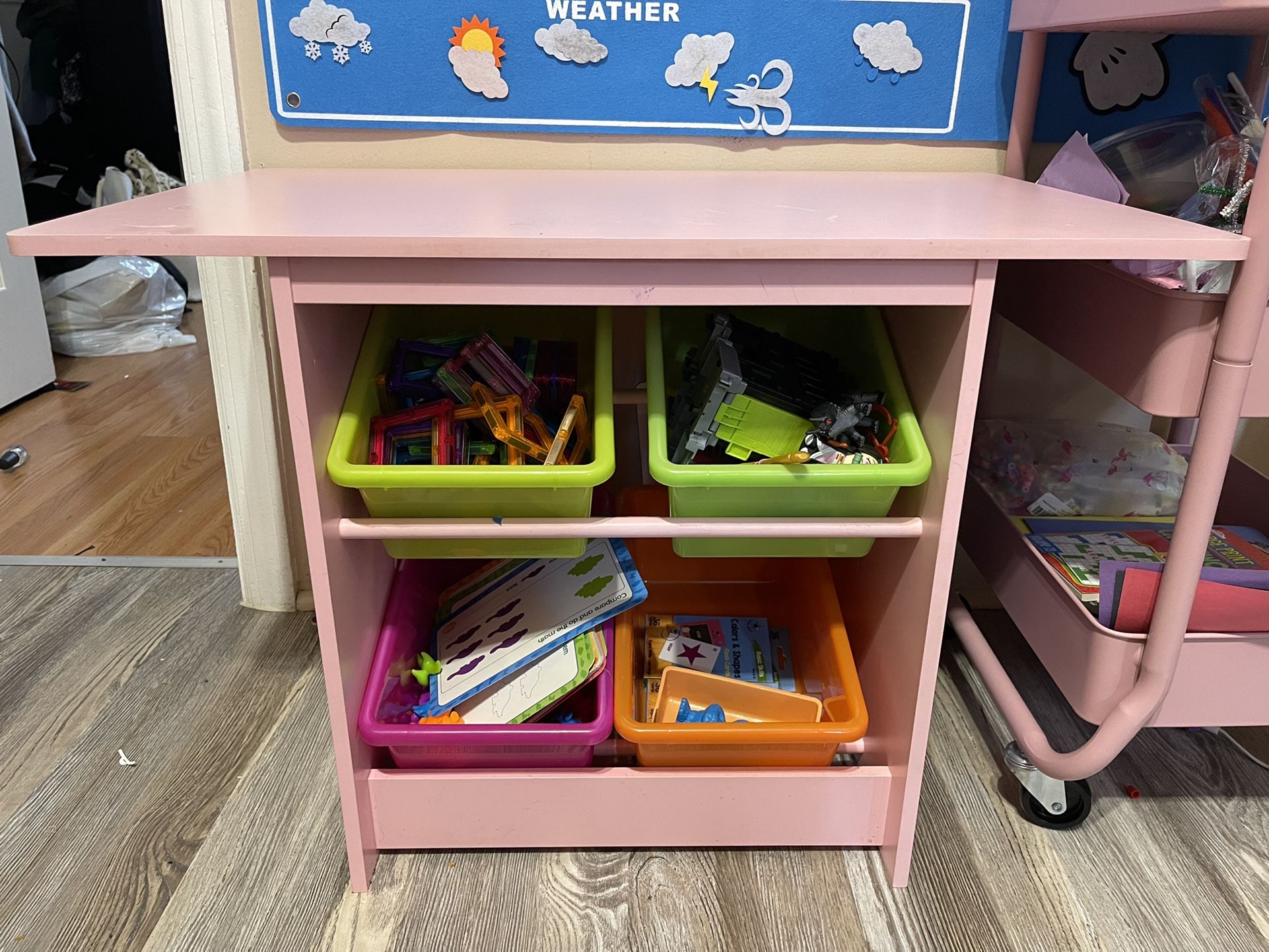 Kids Activity Table/ Storage