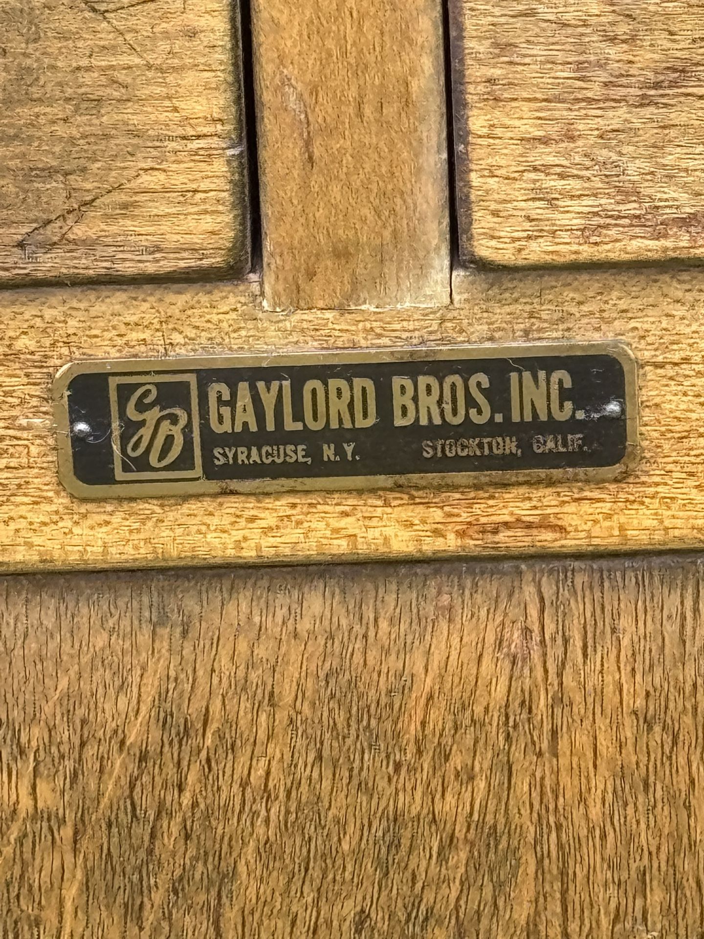 RARE! Gaylord Bros Inc Vintage 60 Drawer Library Card Catalog for