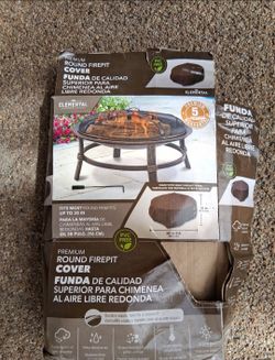round up to 38" firepit cover FAIR AS IS condition only $5