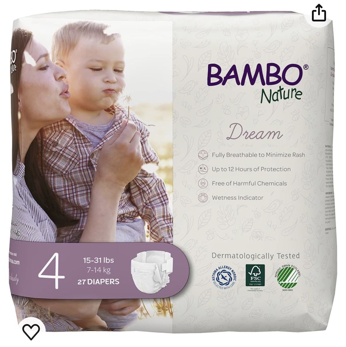 Bambo Nature Diapers Size 3 And 4 