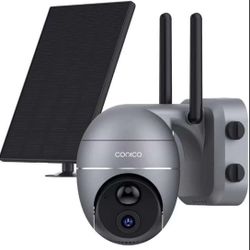 Wireless Outdoor Security Camera, WiFi Solar and Rechargeable Battery Indoor Home Security Camera, Alexa/Google Home, 1080P, Night Vision, 2-Way Audio