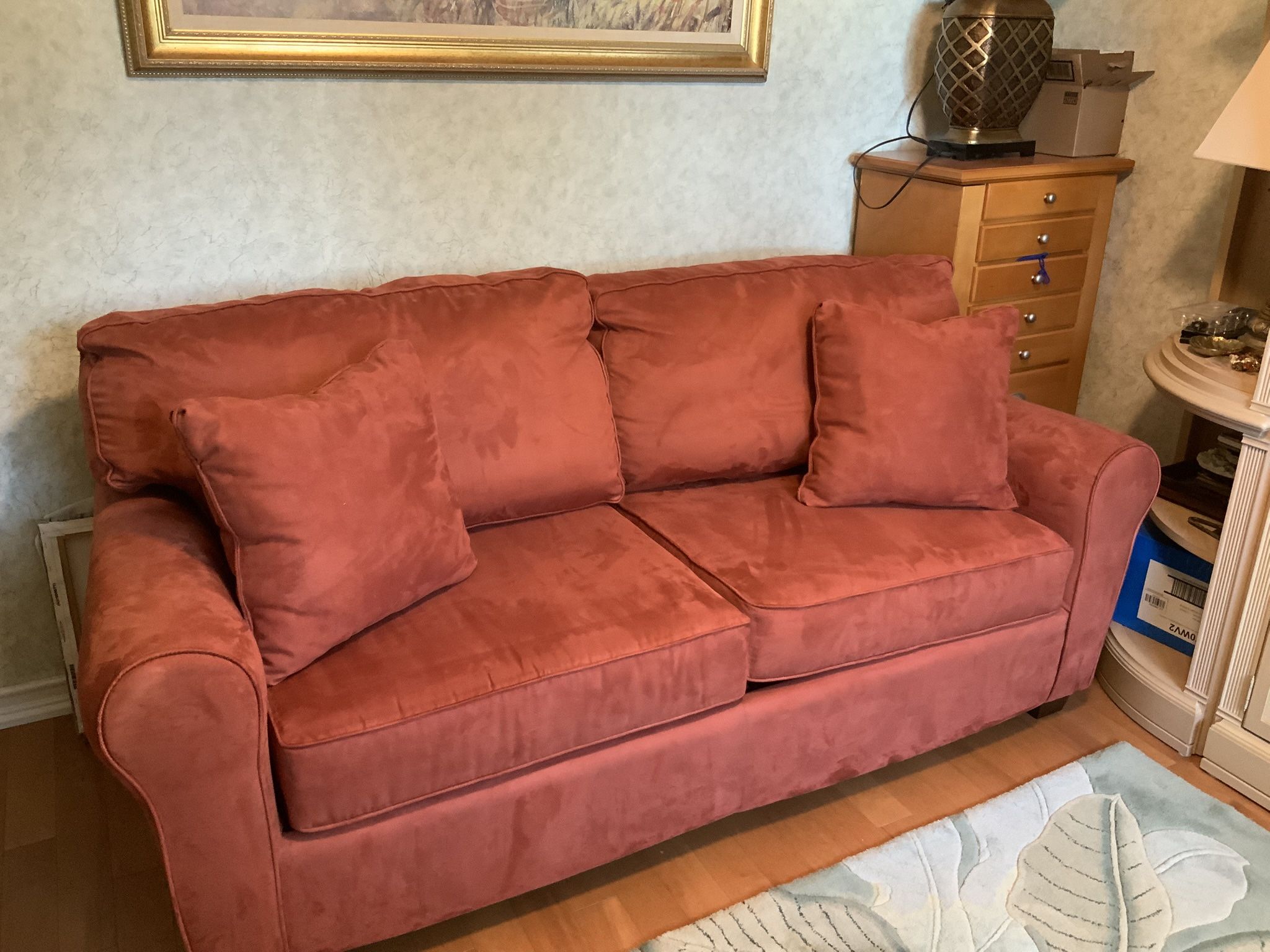 Sofa Bed Full Size With Airmattress Used A Handfull Of Times In Guest Room Ecxellent Conditioning Like Brand New Will Exept Best Offer