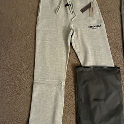 (BEST OFFER)Medium light oatmeal essentials sweatpants