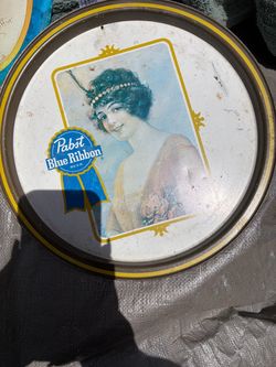 Pabst Blue Ribbon Vintage Advertising Tin Tray