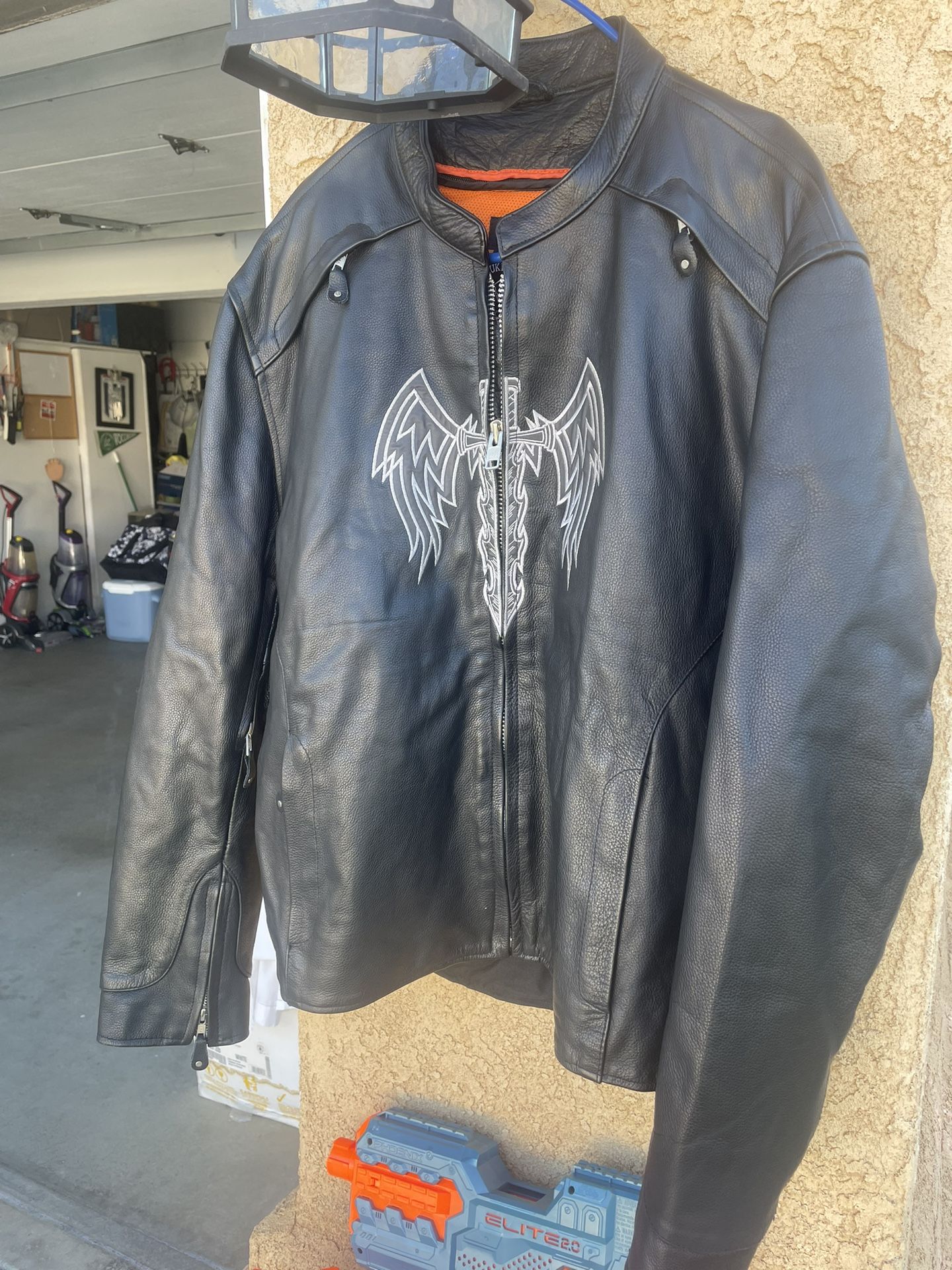 Leather men’s jacket size Xl/XXL