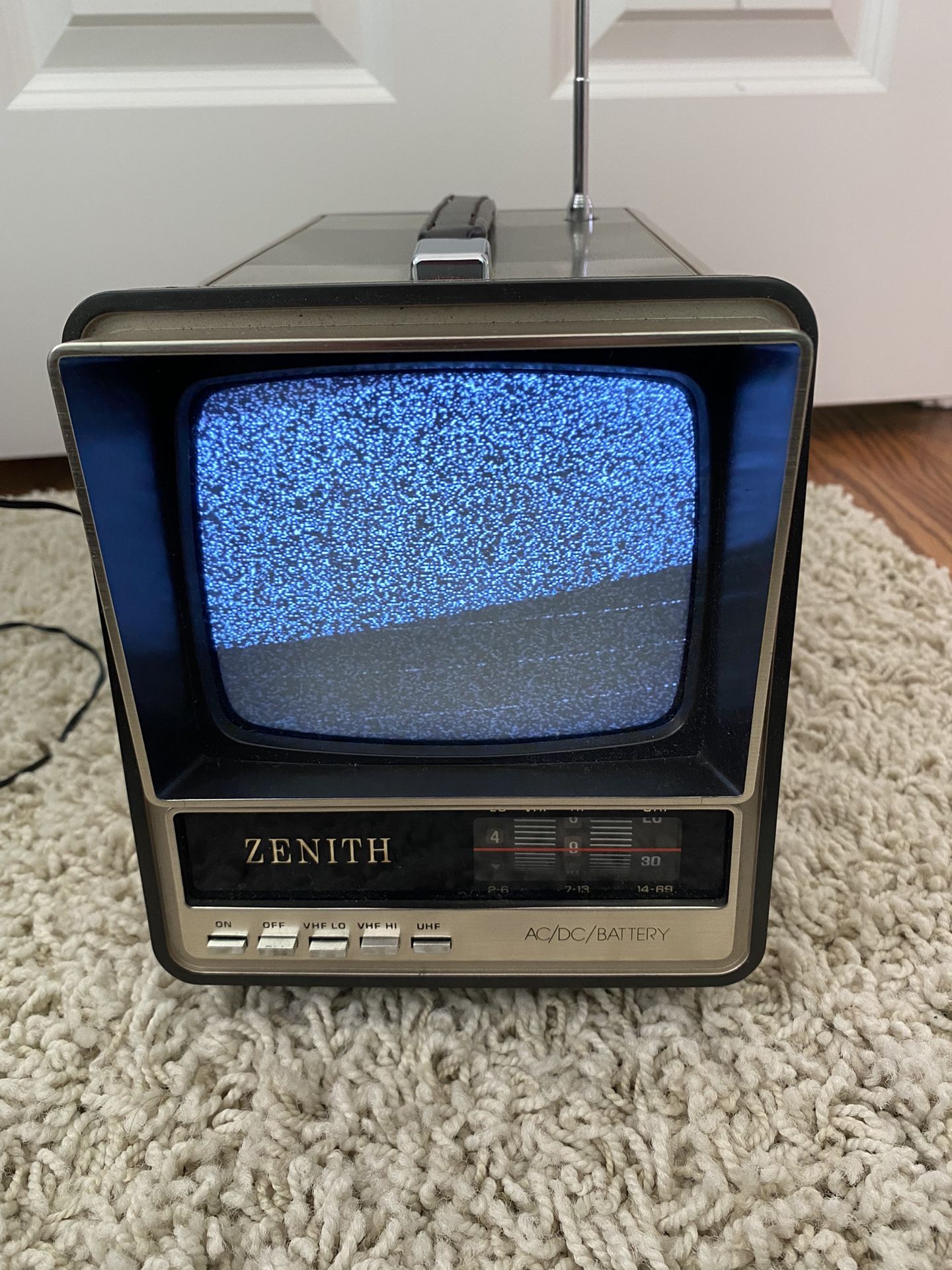 Zenith 5 Inch Black & White Portable TV