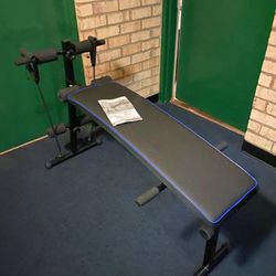 Bench with resistance bands (brand new-never used)