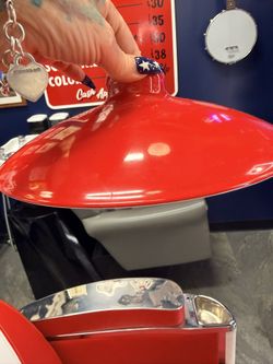 Red metal Pendant Light Covers