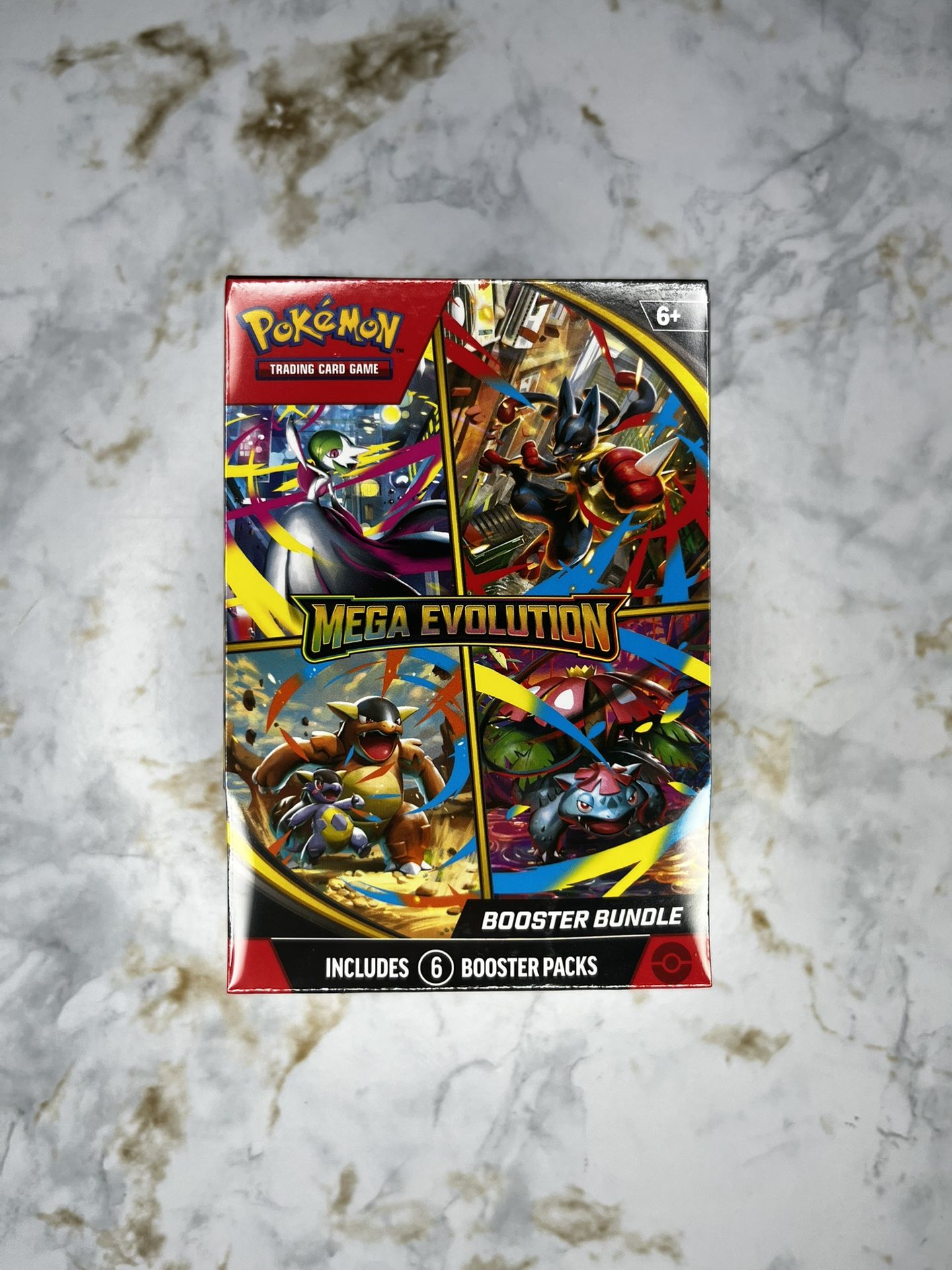 Pokémon TCG: Mega Evolution Booster Bundle (6 Packs)