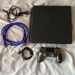 PS4 slim + controller all tested