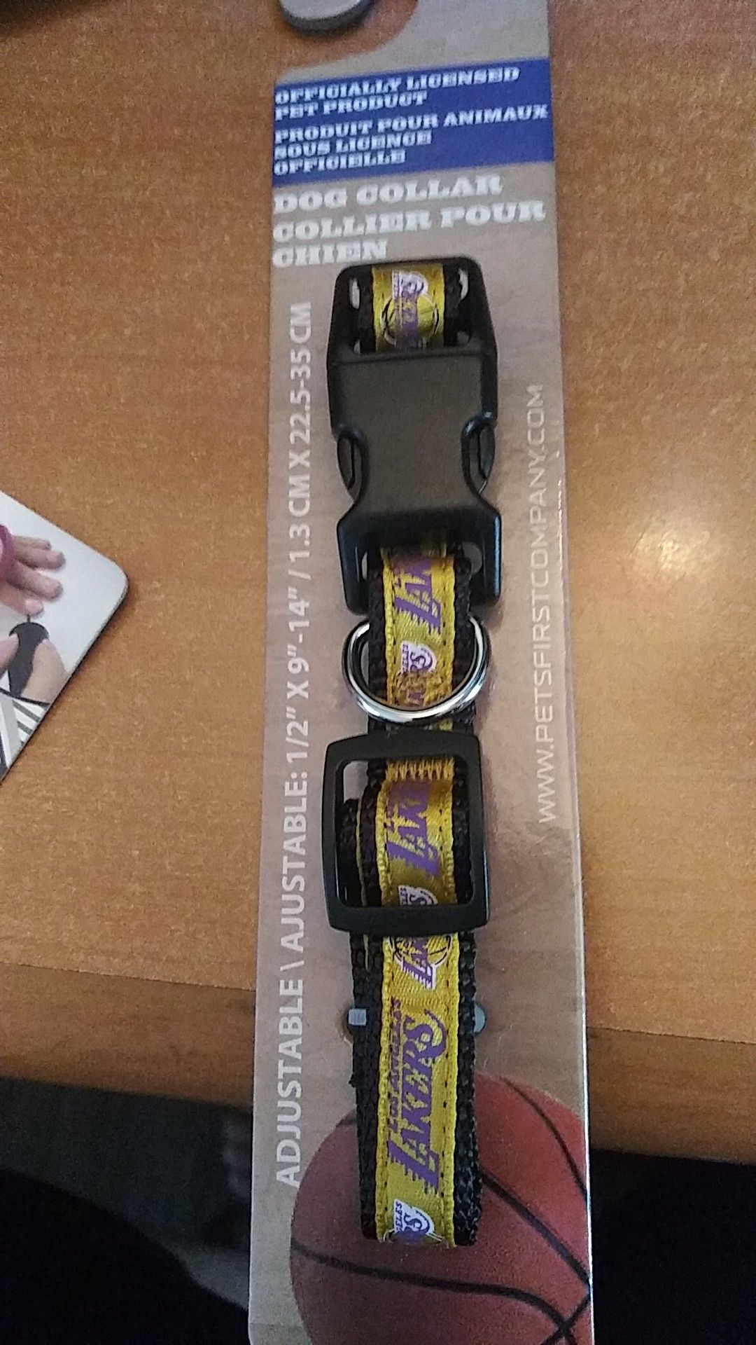 Lakers dog collar