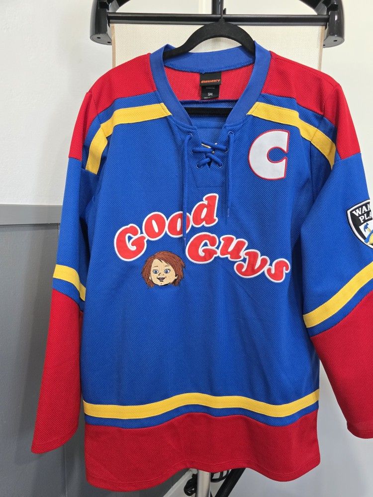 Childs Play Chucky Good Guys Hockey Jersey Size Small 