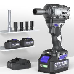 850Nm Cordless Impact Wrench 1/2 Inch 