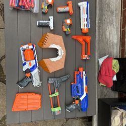 Small Collection Of Nerf Guns And Ammo