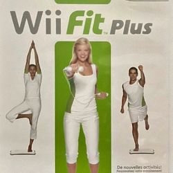 Nintendo Wii Fit Plus game with case