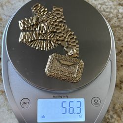 Gold Rolex Chain Set